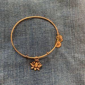 Alex and Ani lotus bangle.
